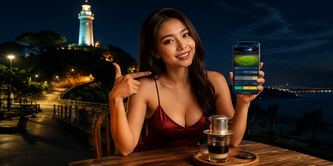 Người dùng thưởng thức cà phê và cá cược thể thao tại Vũng Tàu